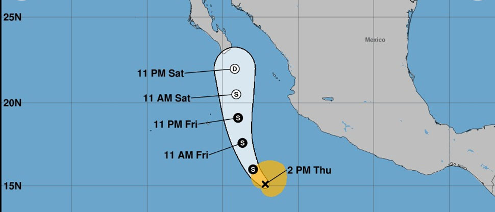 Se forma la primera tormenta tropical de la temporada en el Océano Pacífico