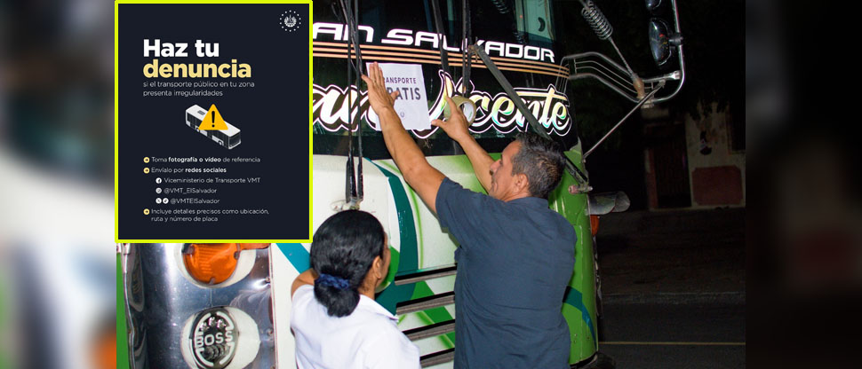VMT insta a la población en denunciar irregularidades en el transporte público gratuito