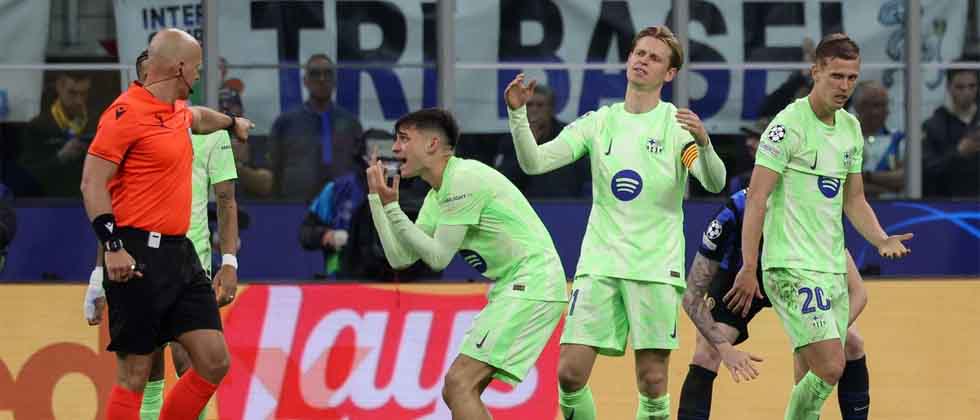 UEFA castiga a Szymon Marciniak tras polémicas en el Inter-Barcelona