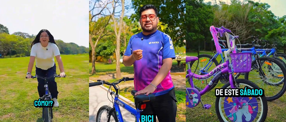 Bicicletas gratis para ejercitarse en parque Bicentenario