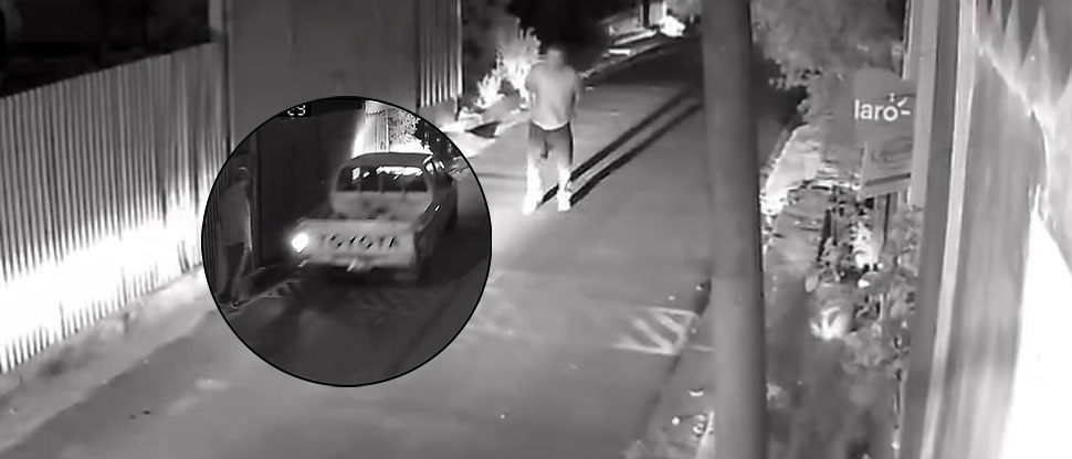 VIDEO: conductor huye sin auxiliar a un bolito que atropelló en Cuidad Delgado