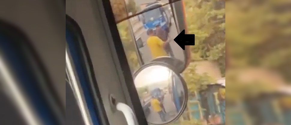 Pasajeros denuncian a motoristas imprudentes que casi se “agarran” en plena calle