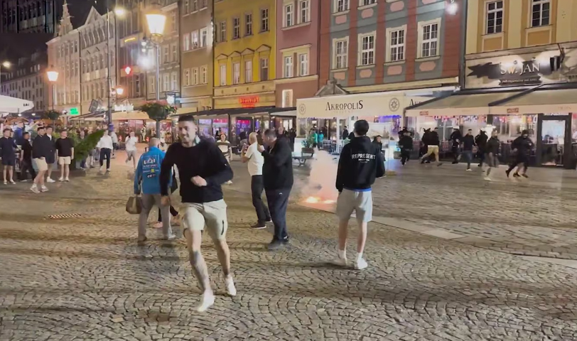 Varios capturados por disturbios entre hinchas previo a la final de la Conference League en Polonia