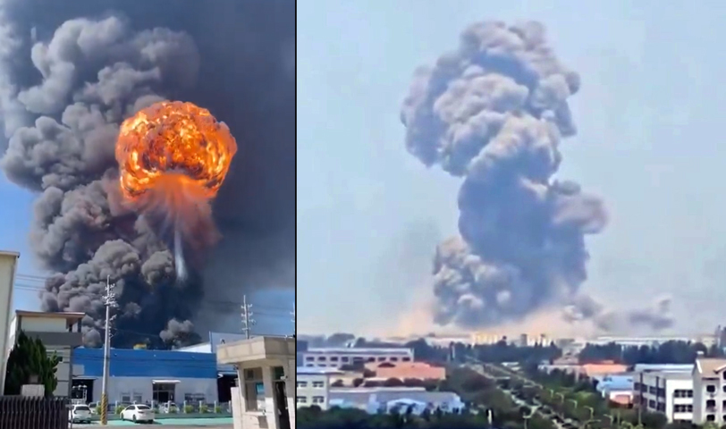 China: explosión en una fábrica de productos químicos deja cinco muertos y una veintena de heridos