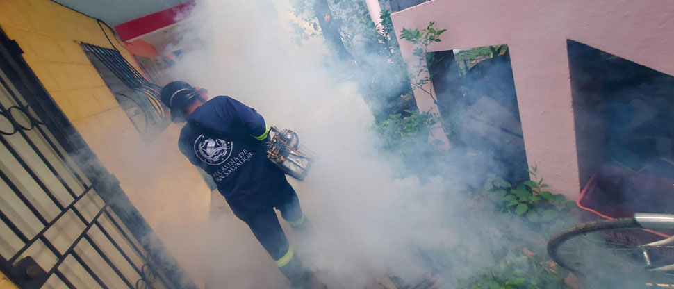 Alcaldía de San Salvador lleva jornada de fumigación para eliminar el zancudo