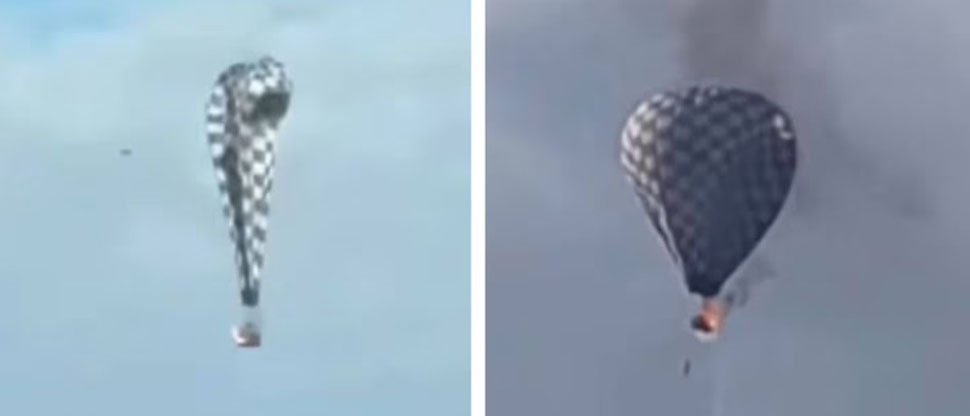 México: víctima fatal en accidente aéreo tras incendiarse globo aerostático