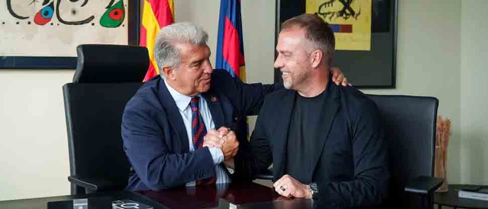 Ya es oficial: Hansi Flick se queda con el Barcelona hasta el 2027