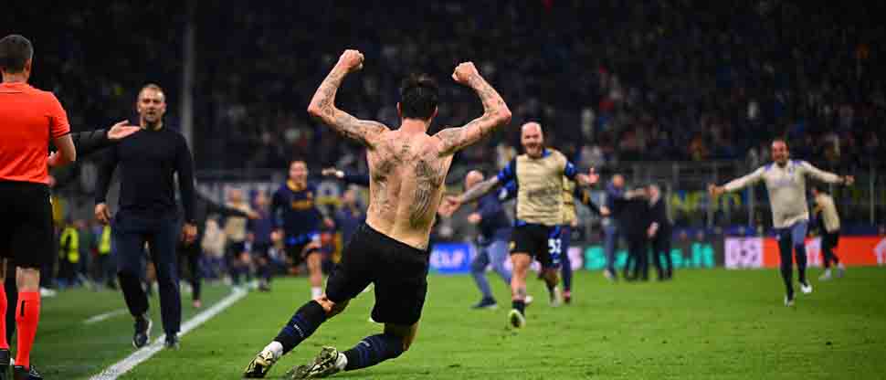 Inter de Milán logra en extremis empatar 3-3 contra el Barcelona