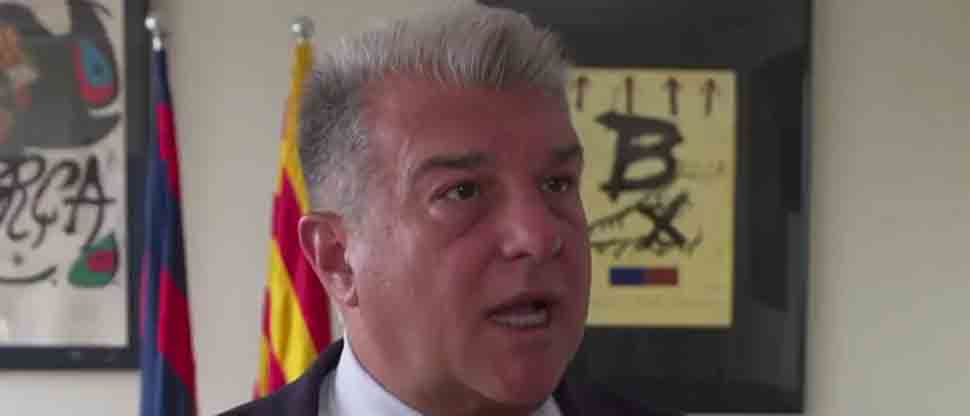 Laporta culpa a los árbitros que el Barcelona no está en la final de la Champions