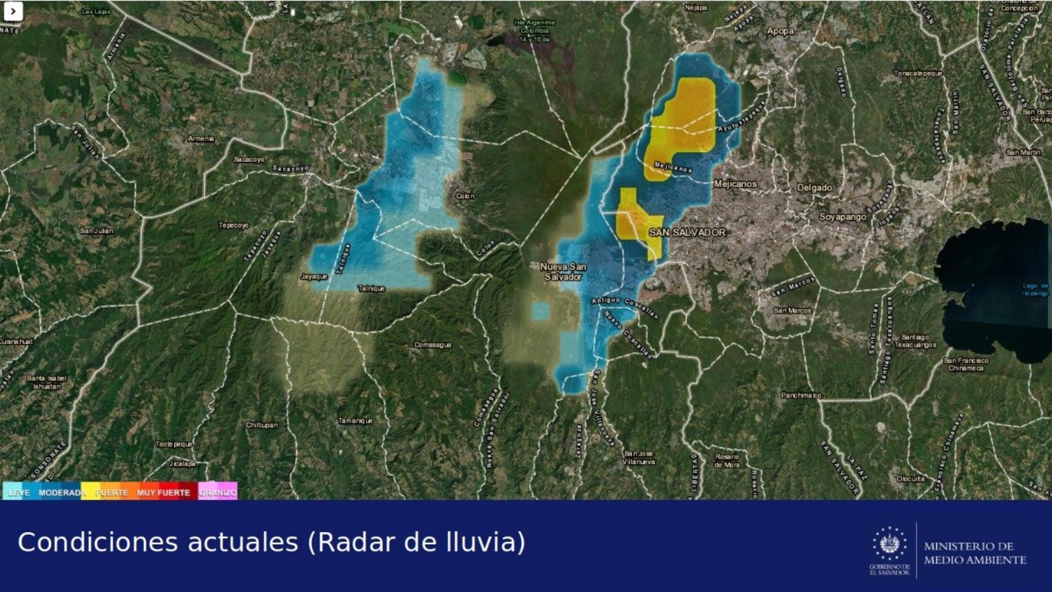 Se registran lluvias en varios distritos de San Salvador y La Libertad