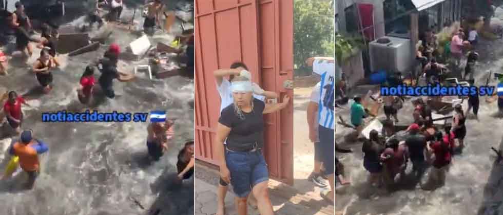 Reportan varias personas lesionadas por marea alta en la playa El Majahual