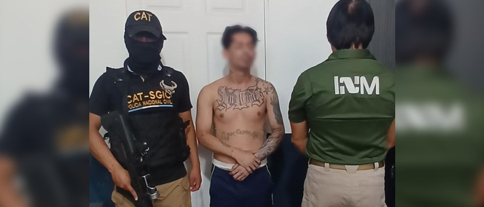 Interceptan en México al “Chino”, marero salvadoreño con antecedente criminal