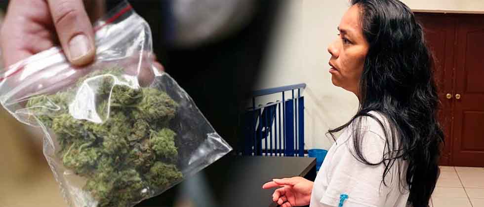 Seis años de cárcel para mujer que vendía droga en su casa en Soyapango