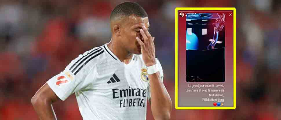 Mbappé felicita al PSG tras ganar la Champions League