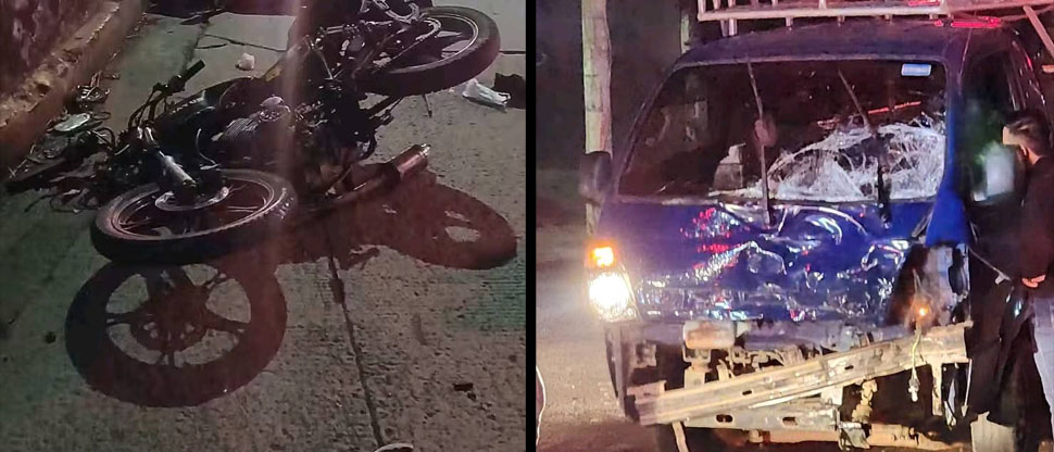 Acompañante de motociclista fallece tras aparatoso choque en calle al Volcán, San Salvador