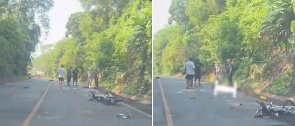 Motociclista fallece de inmediato tras brutal choque en Nahuizalco