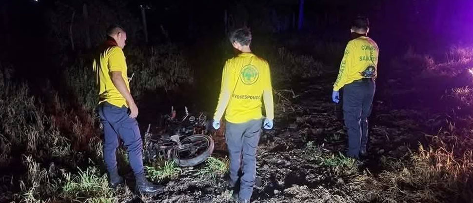 Fueron alertados por un accidente, pero solo encontraron una motocicleta abandonada