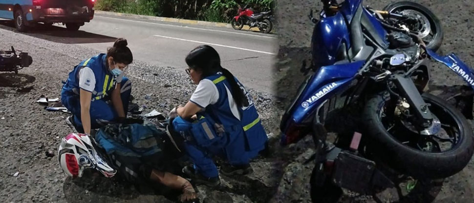 Motociclista fallece tras accidentarse en carretera a Comalapa