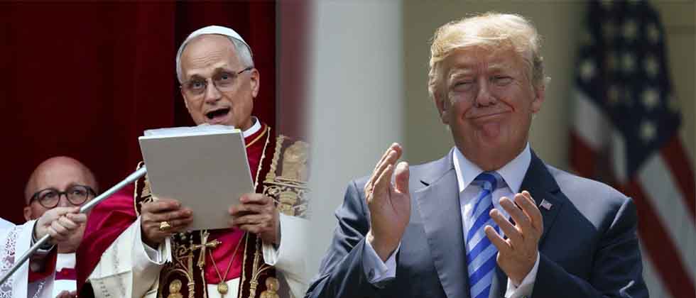 Trump felicita al nuevo papa y celebra como un “gran honor” que sea estadounidense