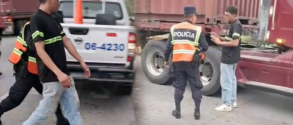 Detienen a conductor de rastra por no respetar conos de escena donde persona fue atropellada