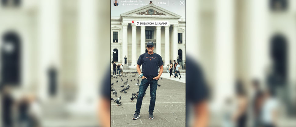 Carlos Vives visitó el centro de San Salvador y dejó esta postal