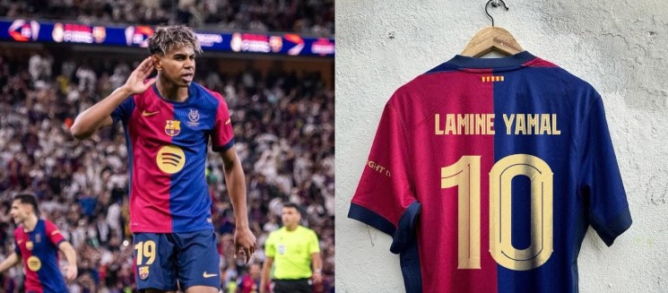 Lamine Yamal heredará el «10» de Messi en el Barcelona