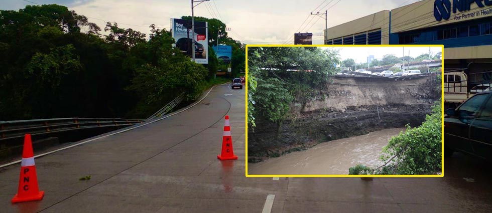 Restringen carril en la carretera Panamericana tras daños causados por lluvias recientes