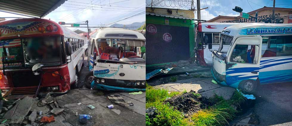 Reportan de 15 a 20 lesionados tras accidente de un autobús y un microbús de las rutas 13 Ruta y 38-D