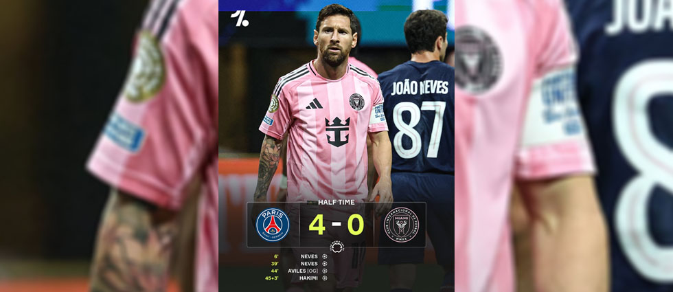 Un compasivo y misericordioso PSG se basta un tiempo para humillar 4-0 a Inter de Messi