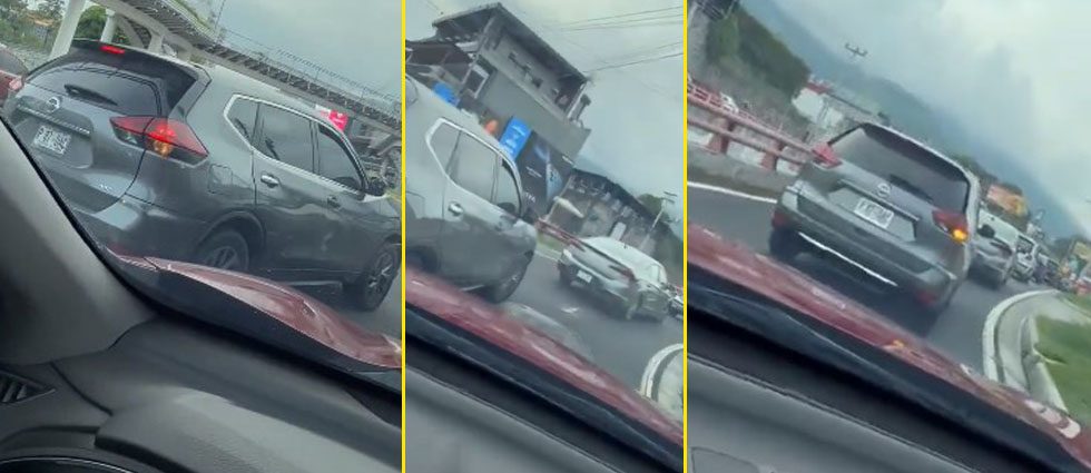 Impaciente conductor que no respetó la fila vehicular ‘se gana’ una multa de $100