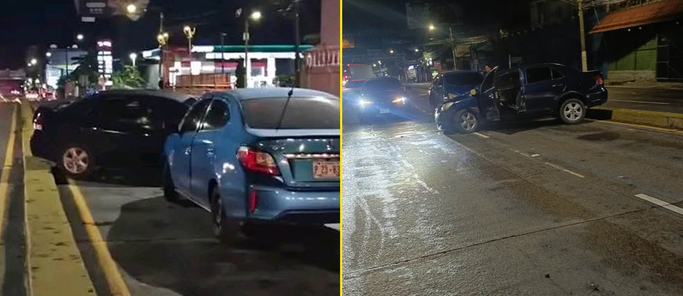 Sujetos se accidentan en la 49 avenida Sur y huyen de la escena: «Tenían cervezas»