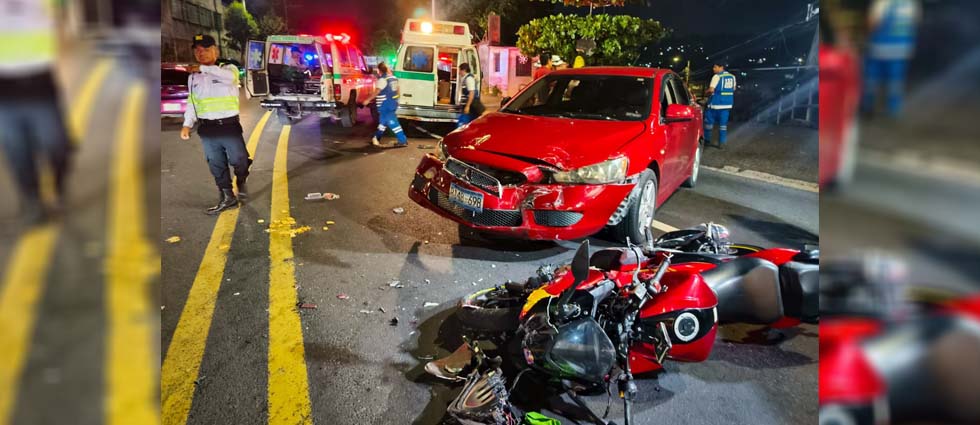 Tres lesionados, incluida una embarazada, tras grave siniestro vial en el bulevar Venezuela