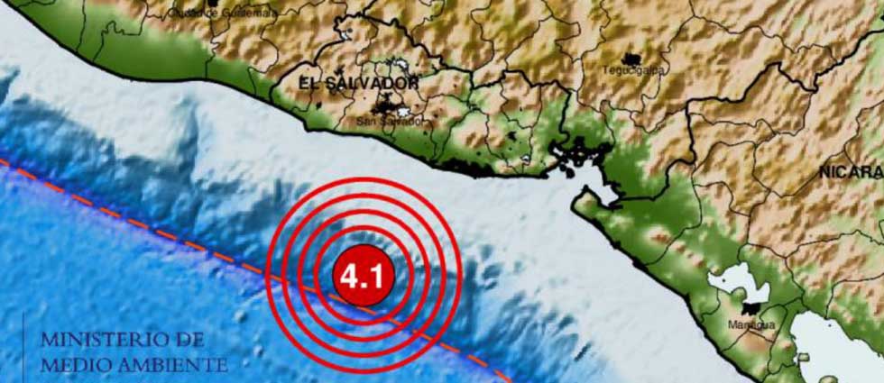 Sismo de 4.1 grados frente a la costa de La Libertad sacude al país esta tarde de miércoles