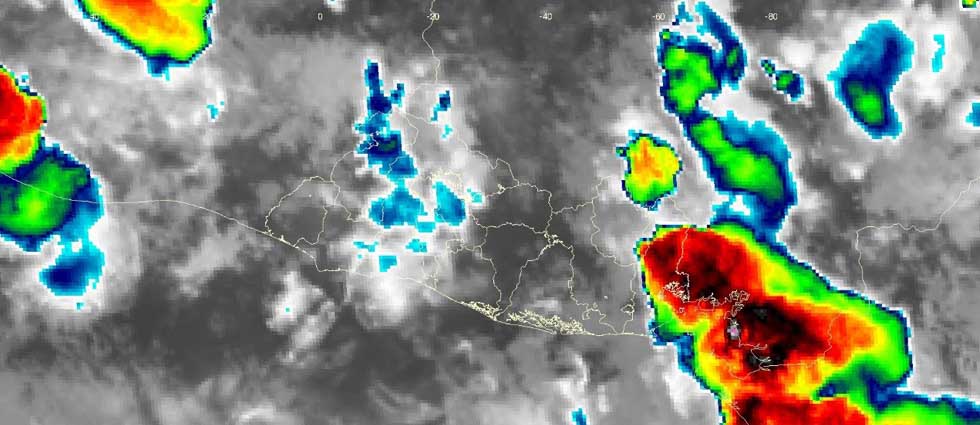 MARN prevé lluvias y tormentas en varios puntos de El Salvador esta noche de viernes