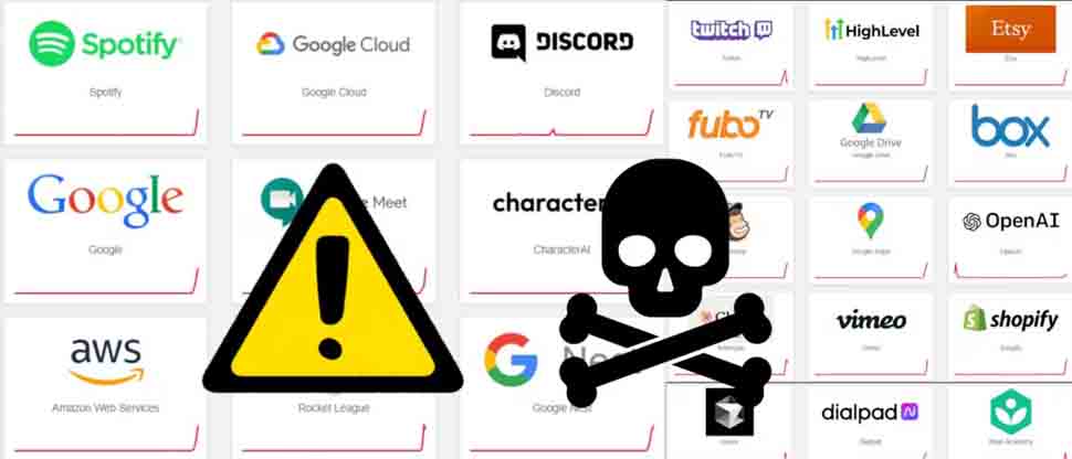 Google, Amazon, Twitch, Spotify y otras apps fallaron este jueves