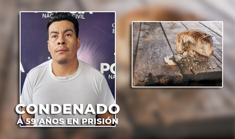 59 años de cárcel para sujeto que acabó con la vida de una menor porque le comió un pan dulce