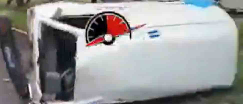 Conductor de panelito se accidenta este miércoles