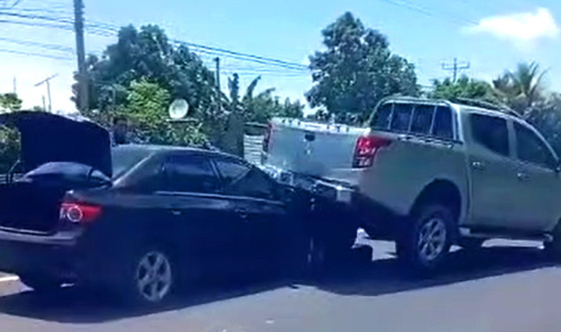 Reportan fuerte accidente de tránsito en carretera a Sonsonate