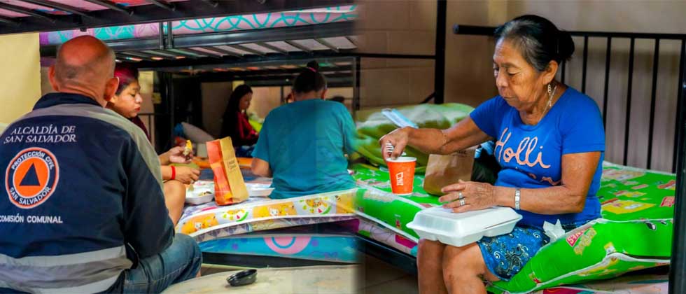 Más de 60 personas resguardadas en albergues de San Salvador por incremento de lluvias