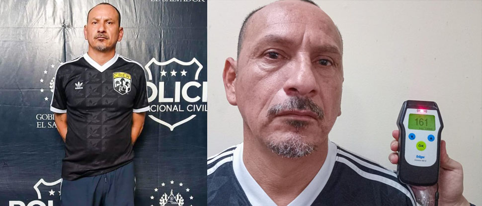 Policía detienen a un hombre por conducir con 161° de alcohol