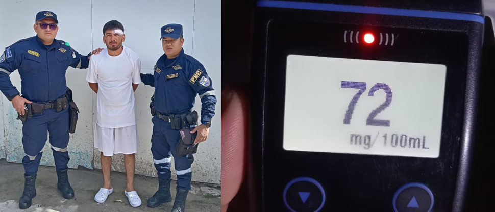 Sujeto es capturado por manejar ebrio y atropellar a una persona