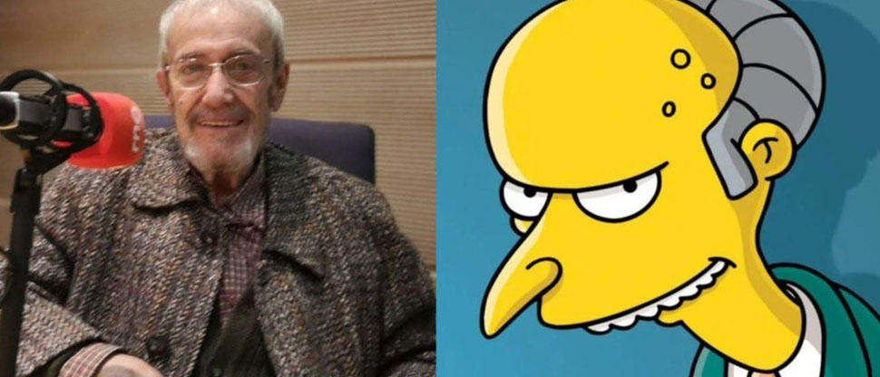 Murió a los 91 años Javier Franquelo, la voz en español del Señor Burns en ‘Los Simpson’