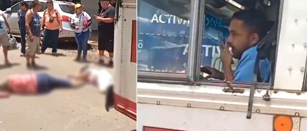 Dos señoras son atropelladas por un bus en Santa Ana
