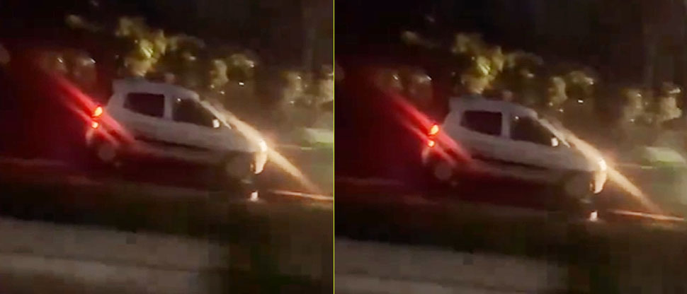 Conductor temerario pudo ocasionar una tragedia al manejar en sentido contrario