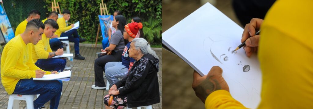 Privados de libertad del plan Cero Ocio realizan dibujos impresionantes en Nuevo Cuscatlán
