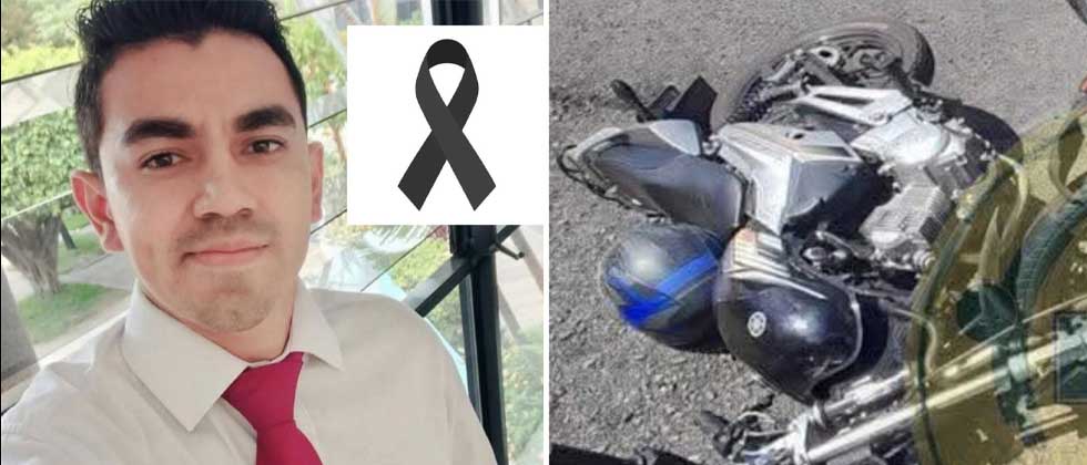 Él era César, joven abogado que perdió la vida tras accidentarse en su moto
