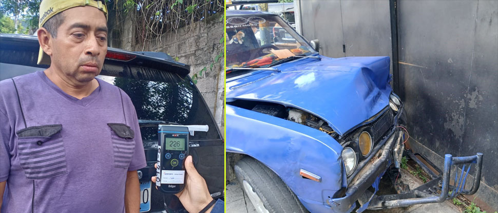 Capturan a otro conductor borracho que provocó accidente de tránsito en San Marcos