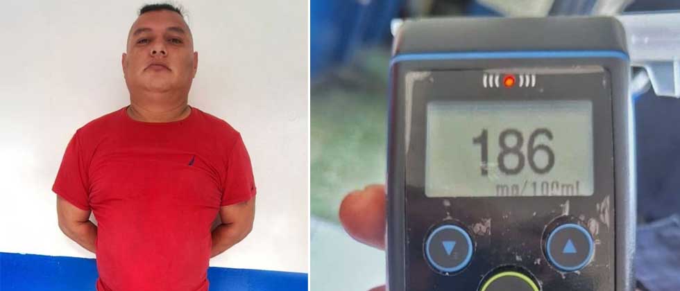 Detienen a conductor en estado de ebriedad