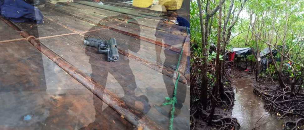PNC desarticula campamento de pandilleros en Jiquilisco, Usulután