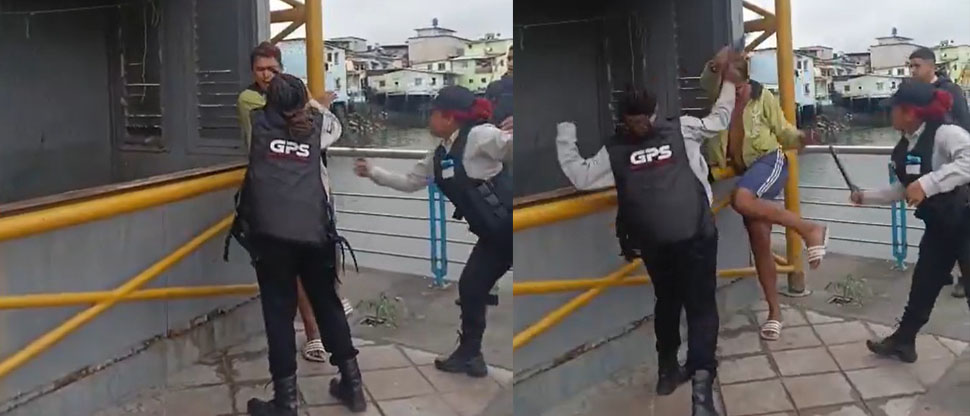 Ecuador: Ladrón entró a robar a una empresa y dos mujeres vigilantes lo agarran a golpes